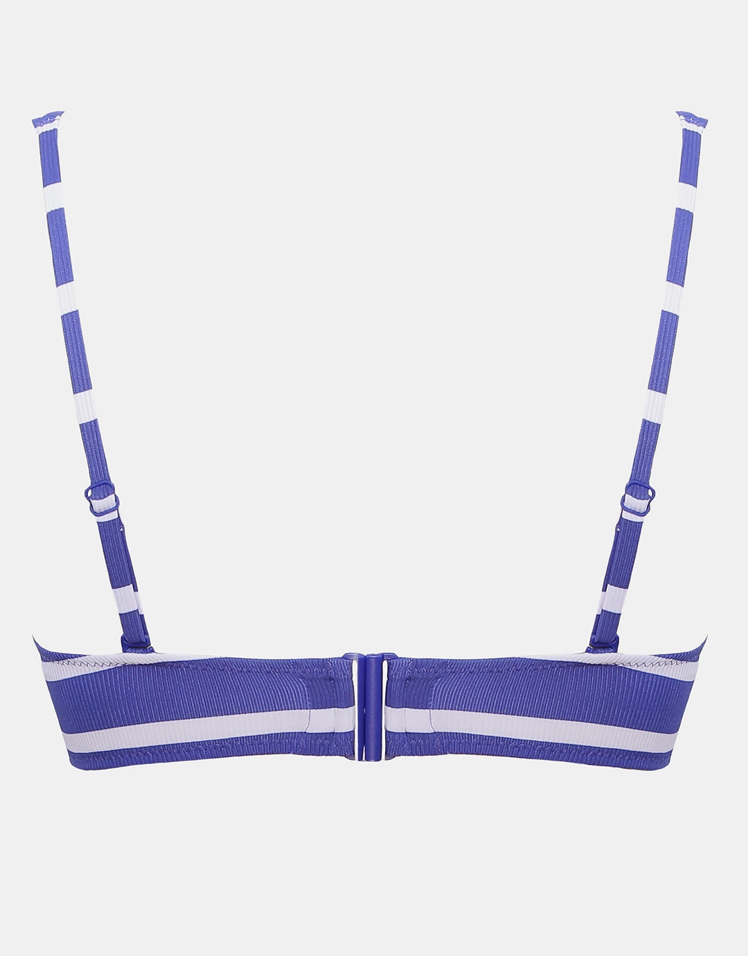 Sea Ride Twist Front Bikini Top - White Indigo