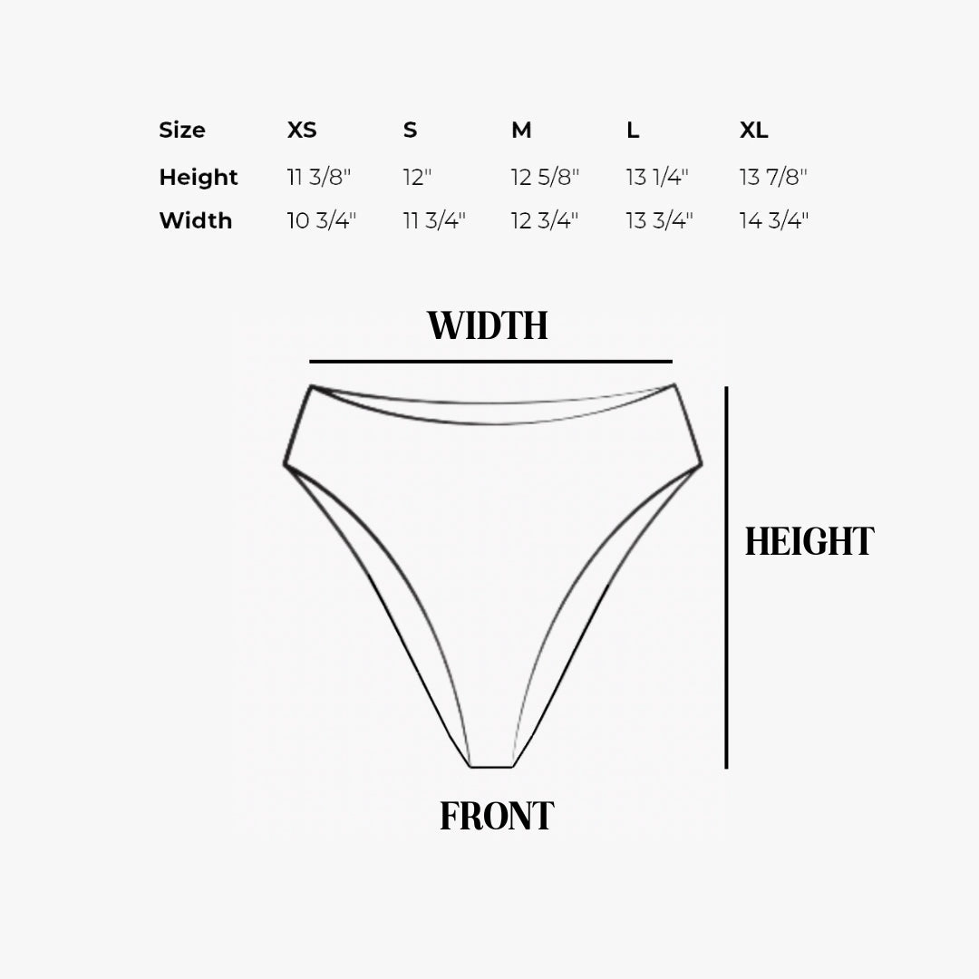 Seashore Cheeky High Waisted Bikini Bottom