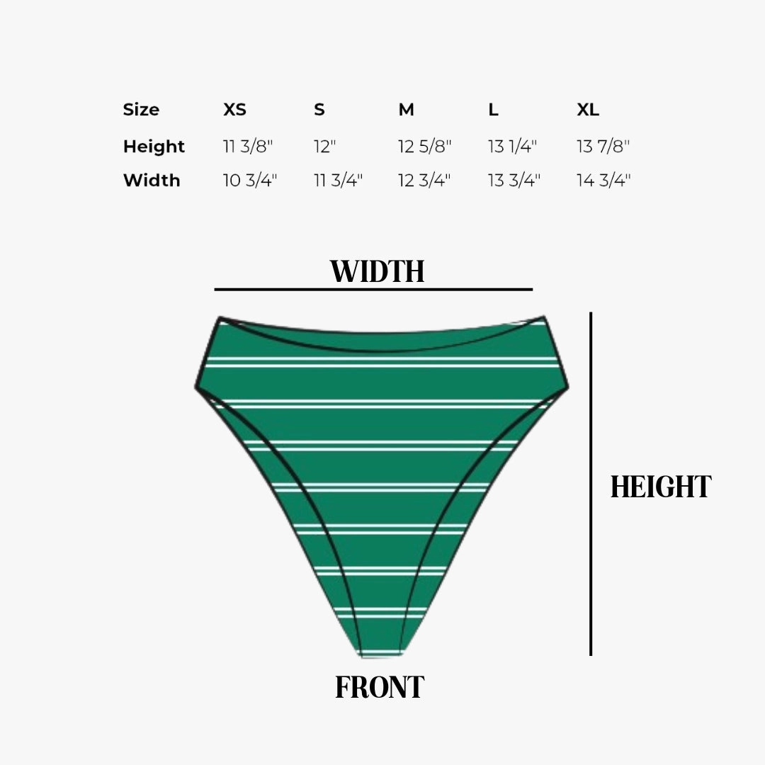 Seashore High Waist Cheeky Bikini Bottom