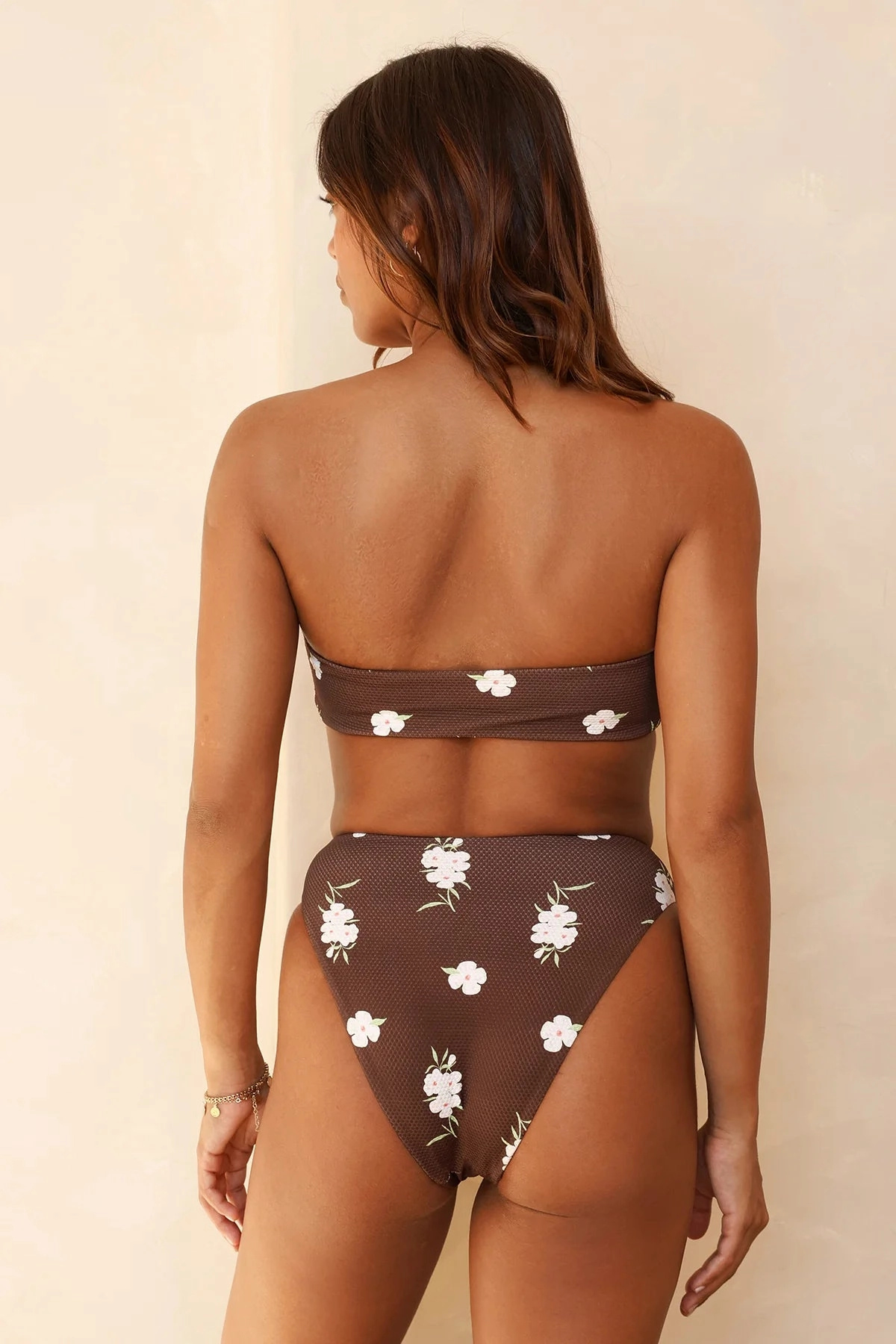 Seashore High Waist Cheeky Bikini Bottom