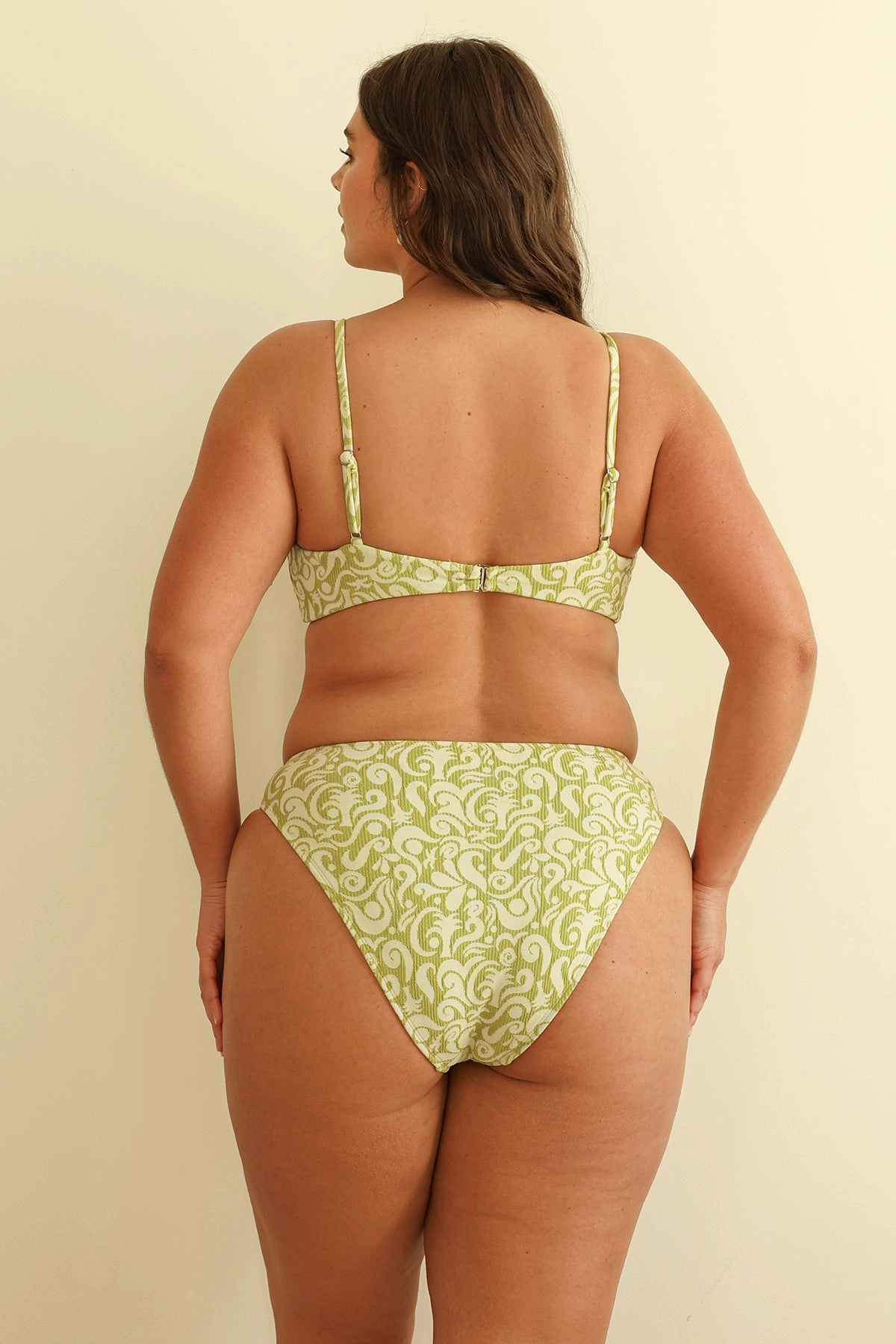 Seashore High Waist Cheeky Bikini Bottom