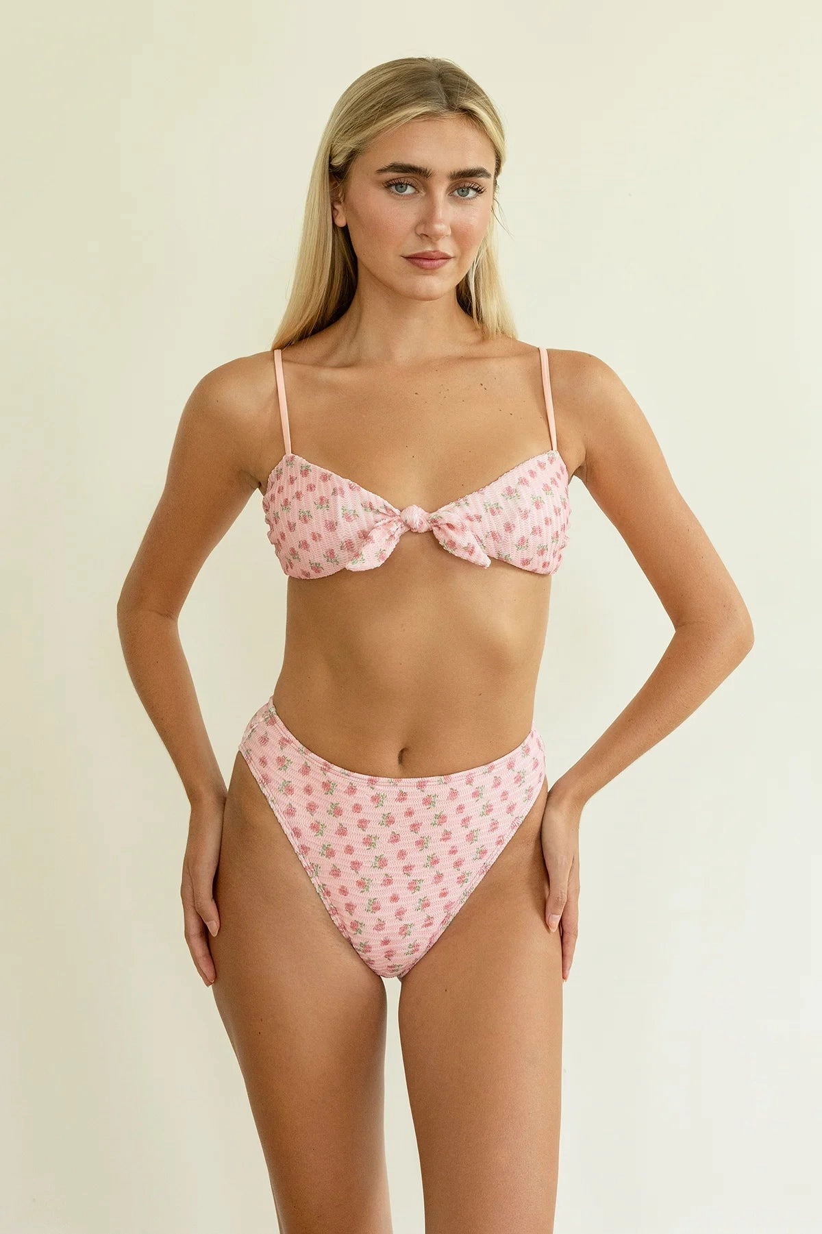 Seashore High Waist Cheeky Bikini Bottom