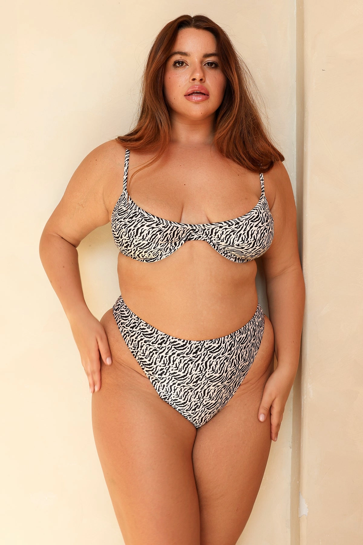 Seashore High Waist Cheeky Bikini Bottom
