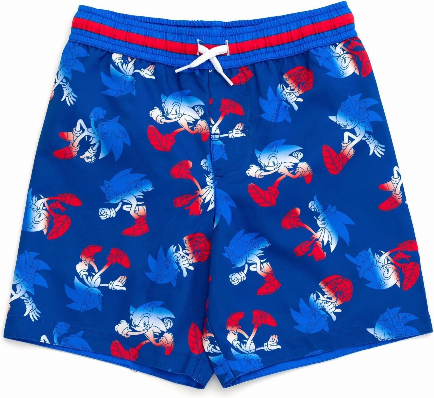 SEGA Sonic The Hedgehog Pullover Rash Guard and Swim Trunks Outfit Set Little Kid to Big Kid