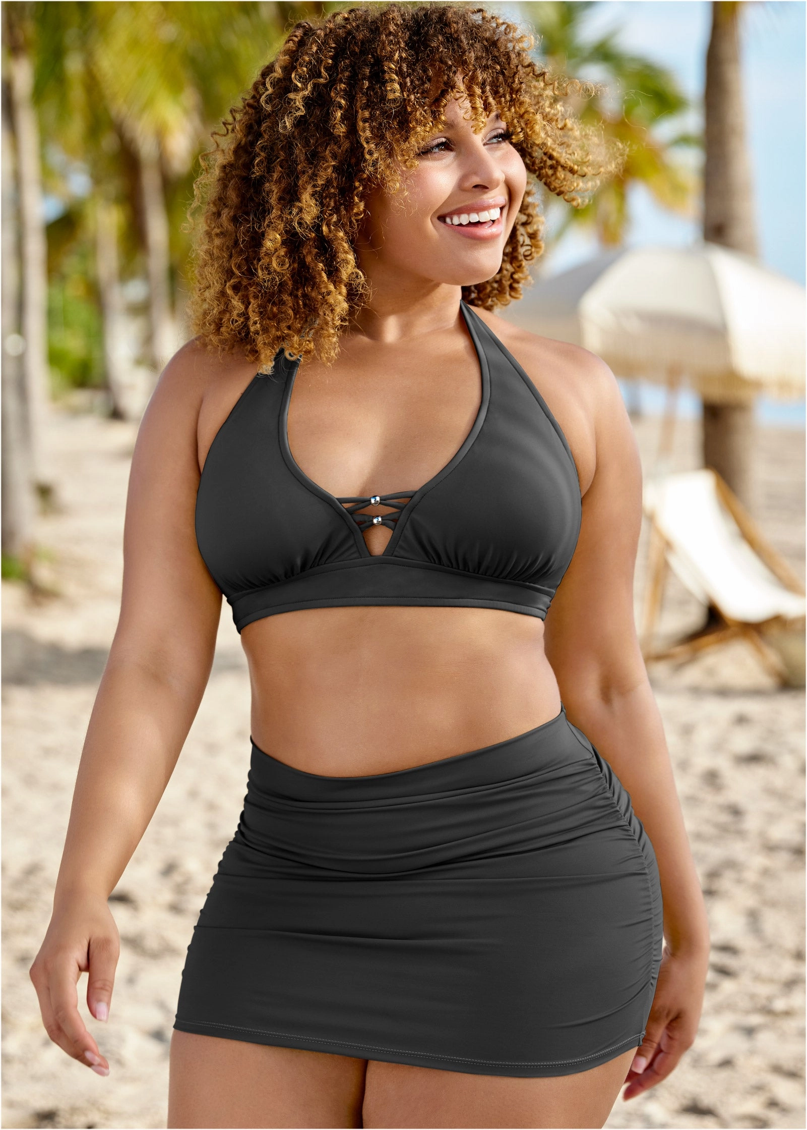 Sensational Swim Skirt - Black Beauty