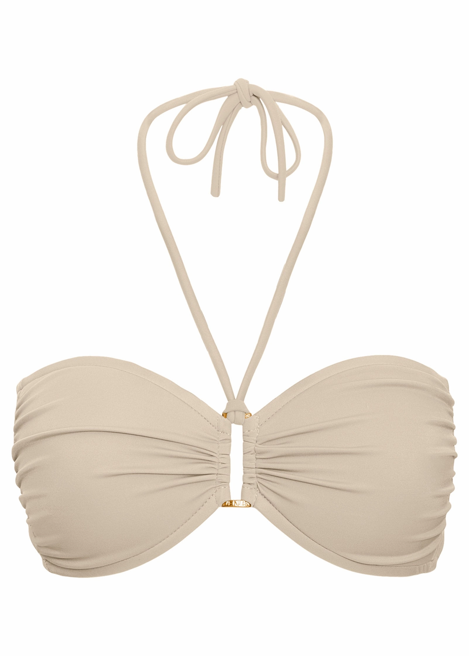 Shapely Ruched Bandeau - Brazilian Sand