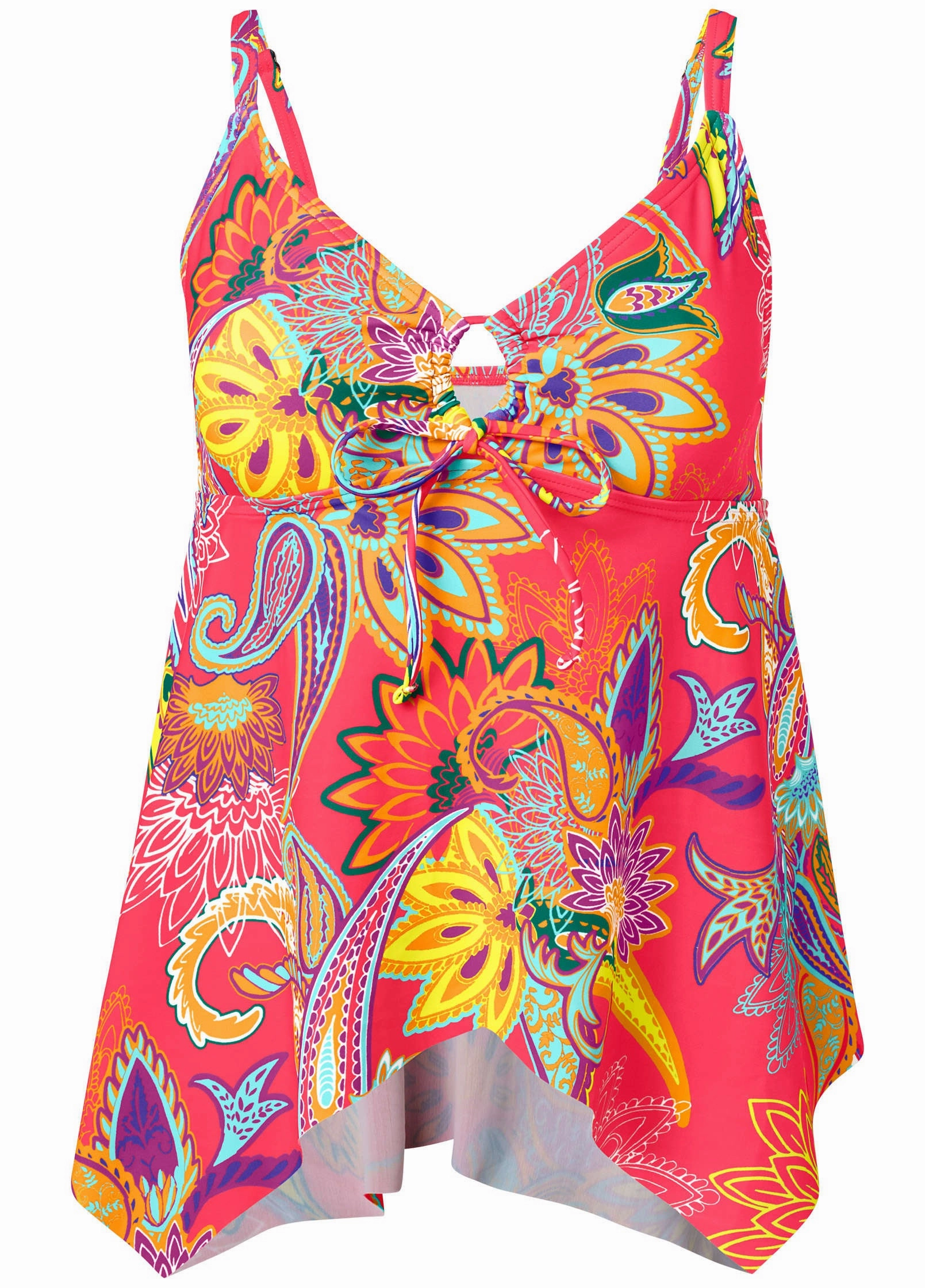 Sharkbite Hem Tankini - Festive Occasion