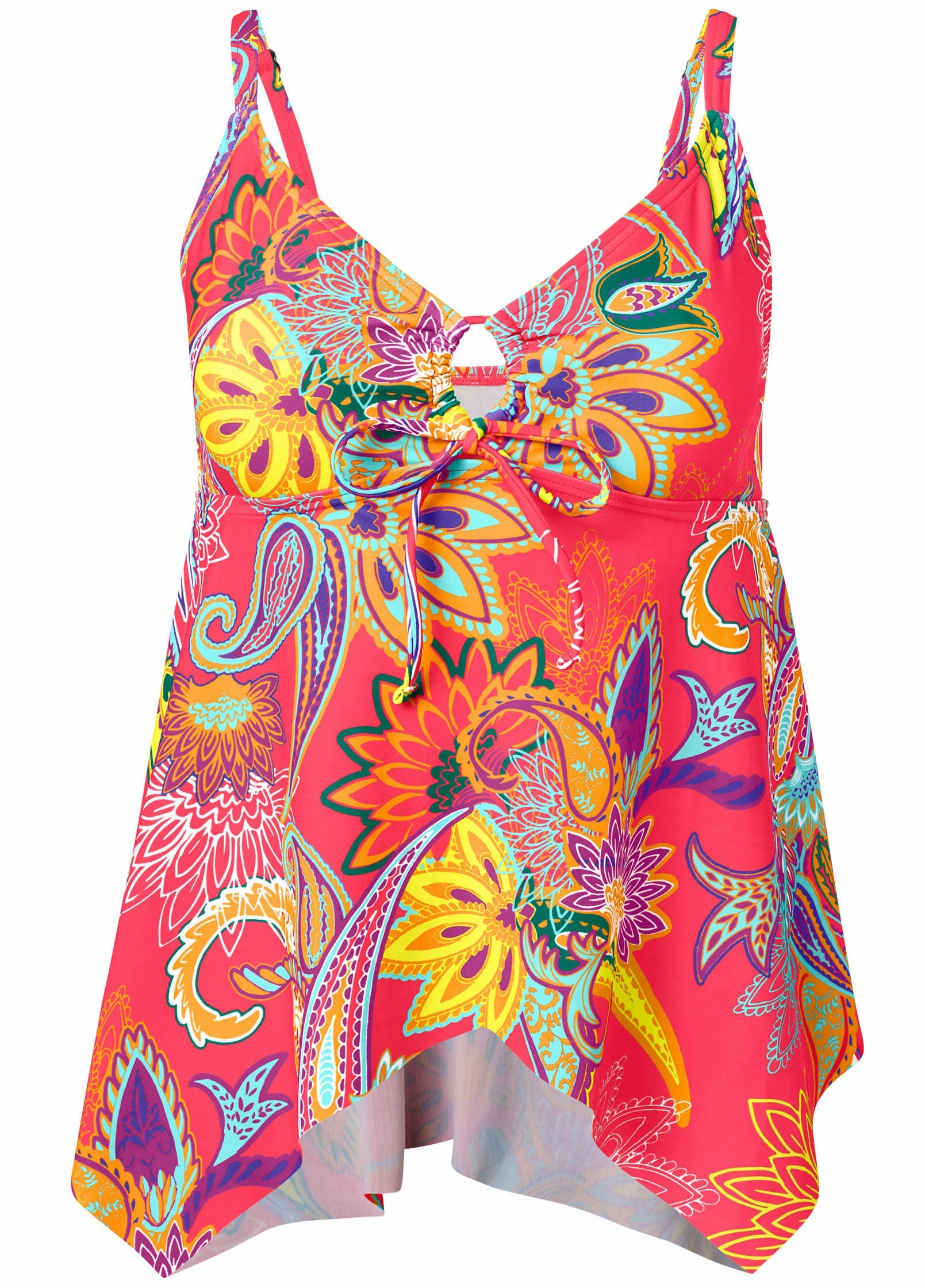 Sharkbite Hem Tankini - Festive Occasion