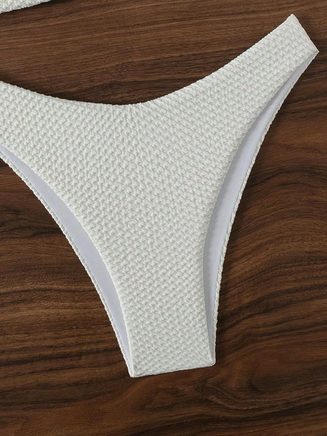 SHENHE Women's Strapless Tie Front 2 Piece Swimsuits Sexy Thong Bandeau Bikini Set
