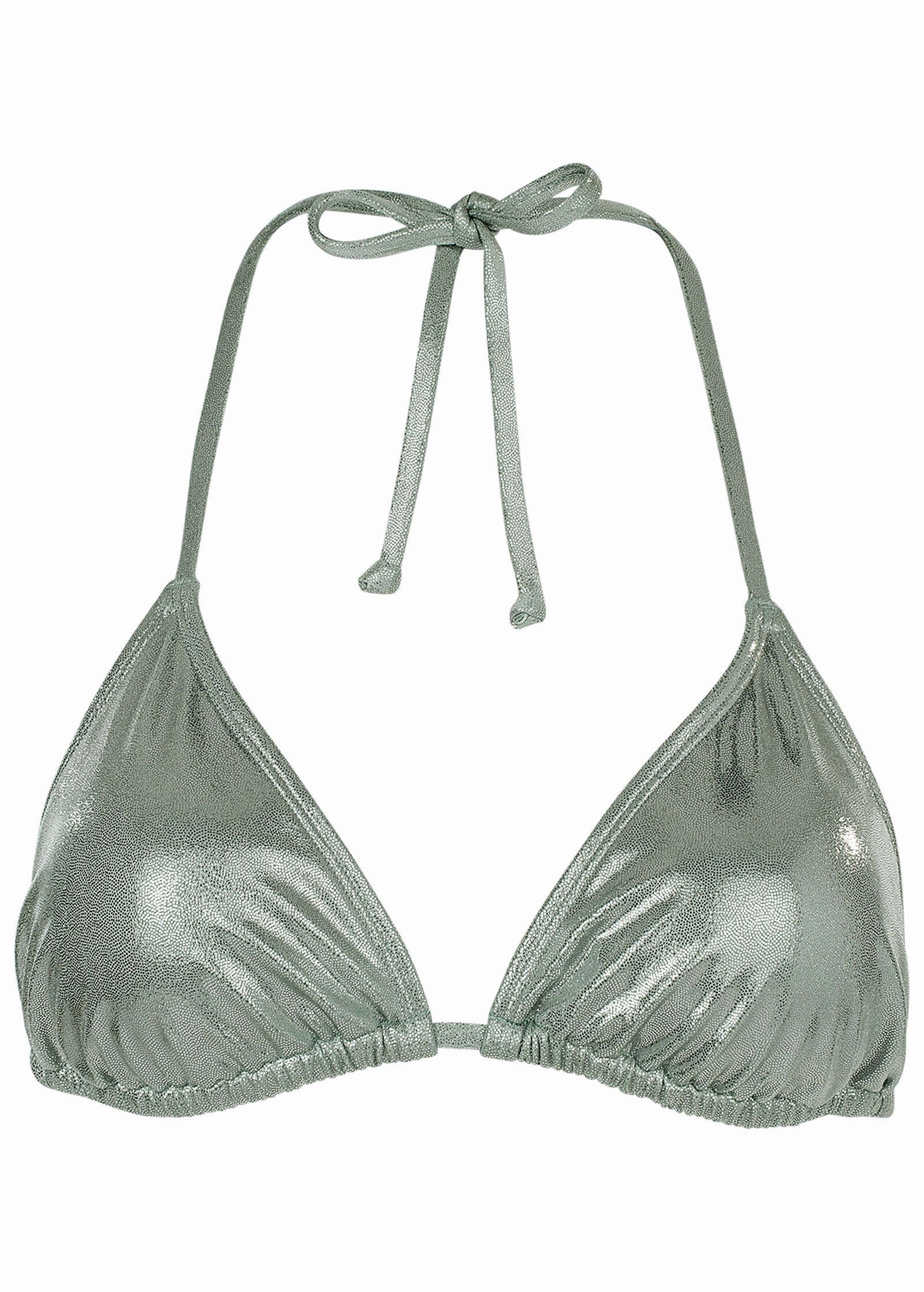 Shine Bahamas Triangle Top - Silver Metallic