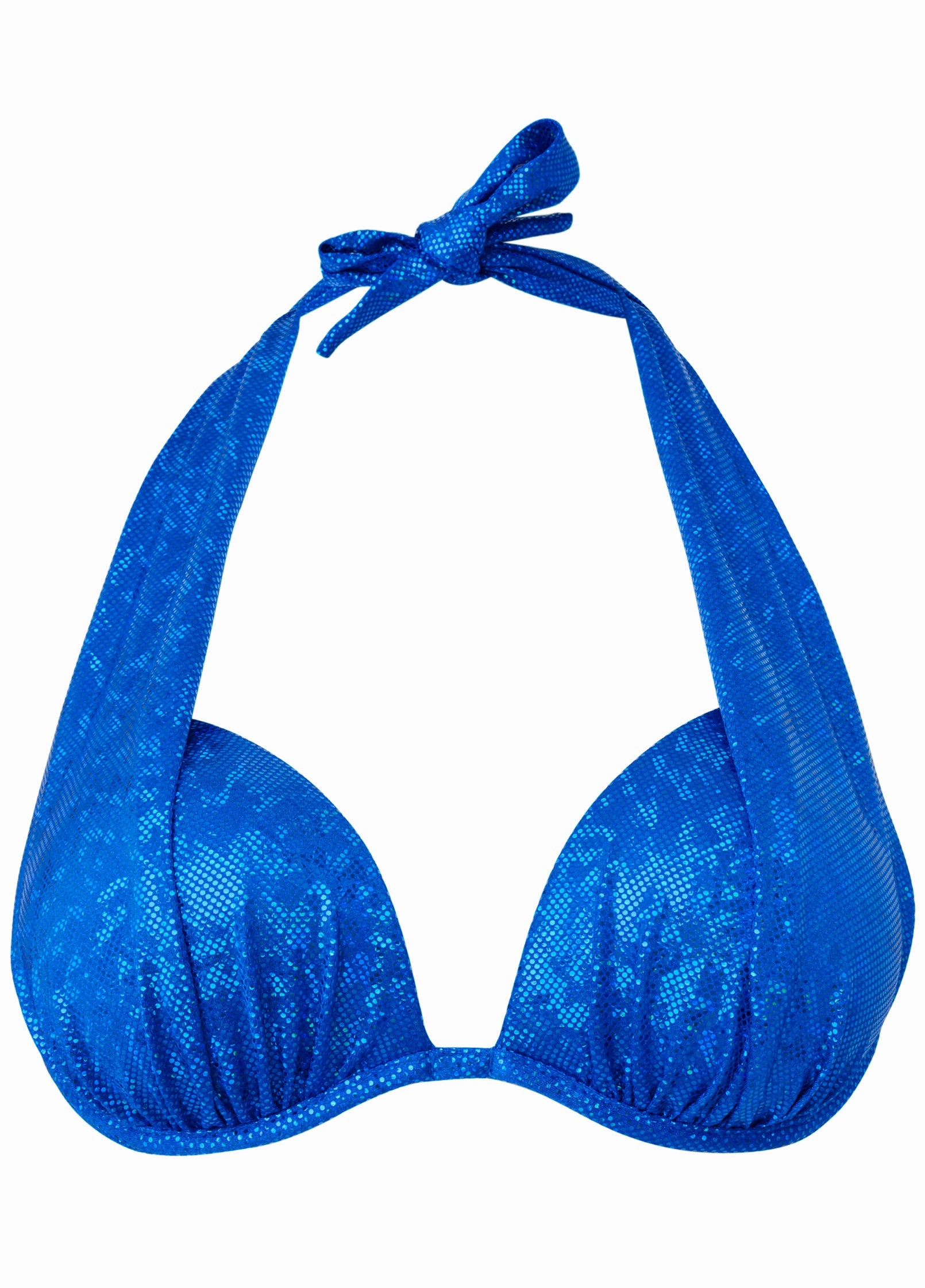 Shine Marilyn Push-Up Halter Top - Mermaid's Tail