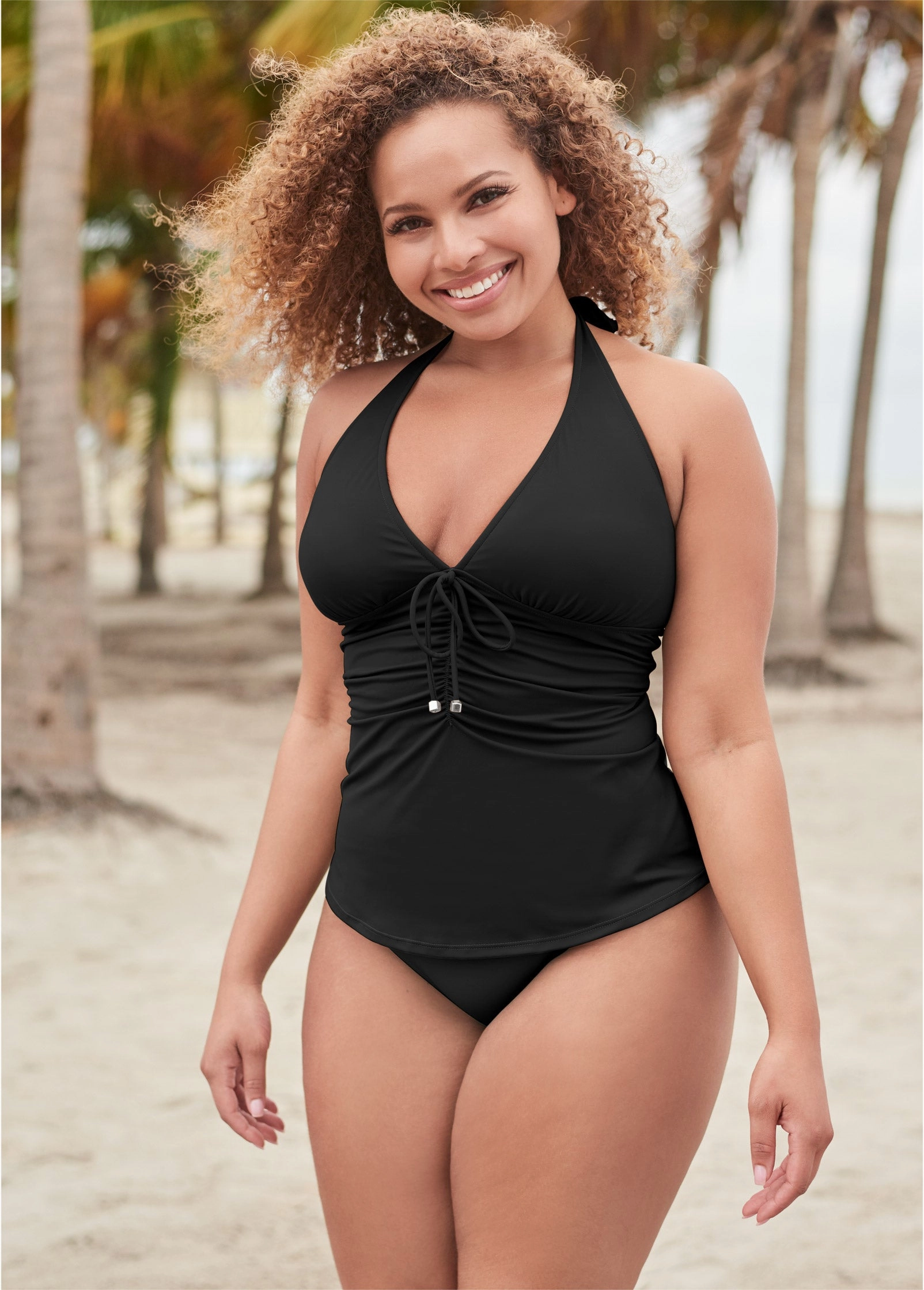 Sicily Halter Tankini - Black Beauty