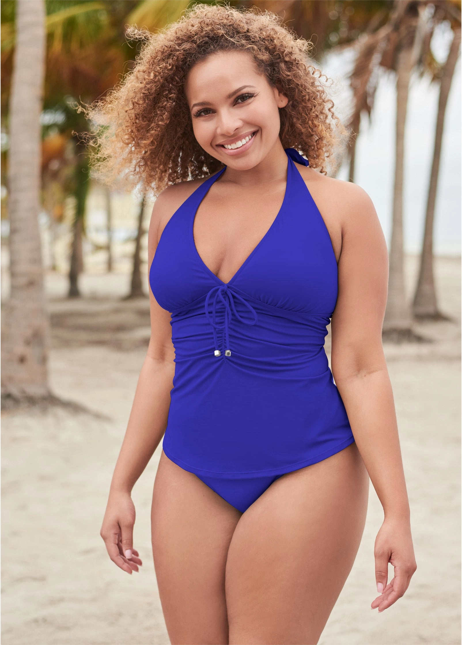Sicily Halter Tankini - Cobalt Blue