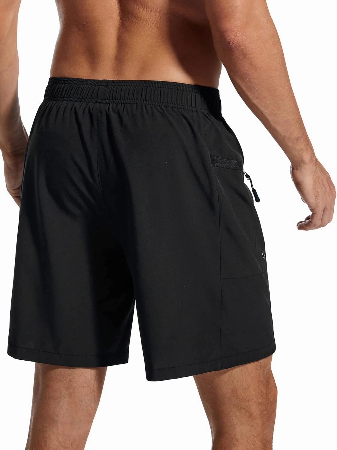 SILKWORLD 7 Inch Mens Swim Trunks with Compression Liner Quick-Dry Bathing Suit with Zipper Pockets