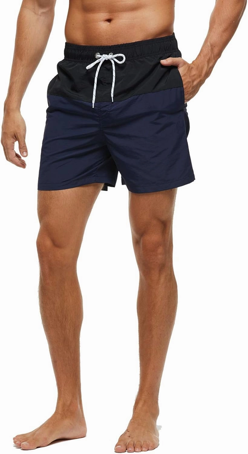 SILKWORLD Men's Swim Trunks Quick Dry Beach Shorts with Pockets
