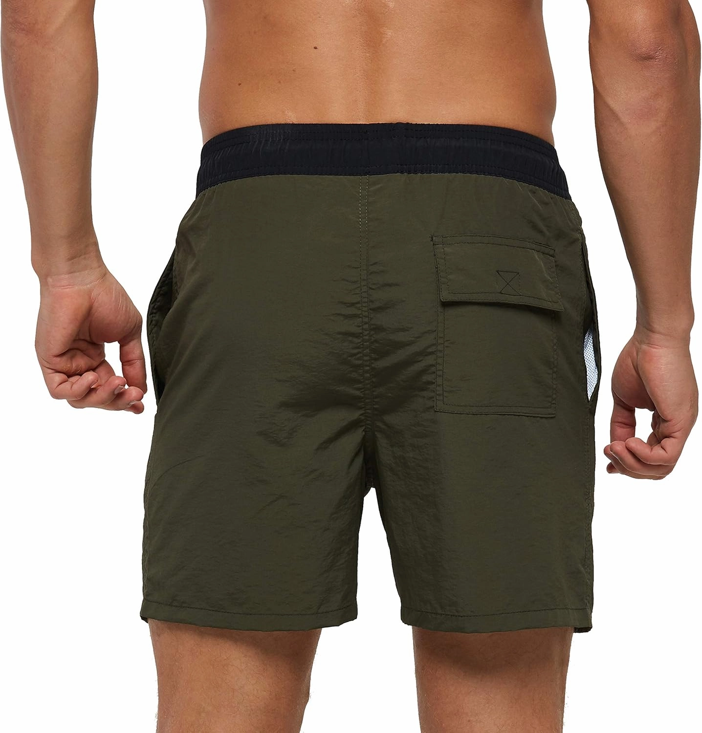 SILKWORLD Men's Swim Trunks Quick Dry Beach Shorts with Pockets