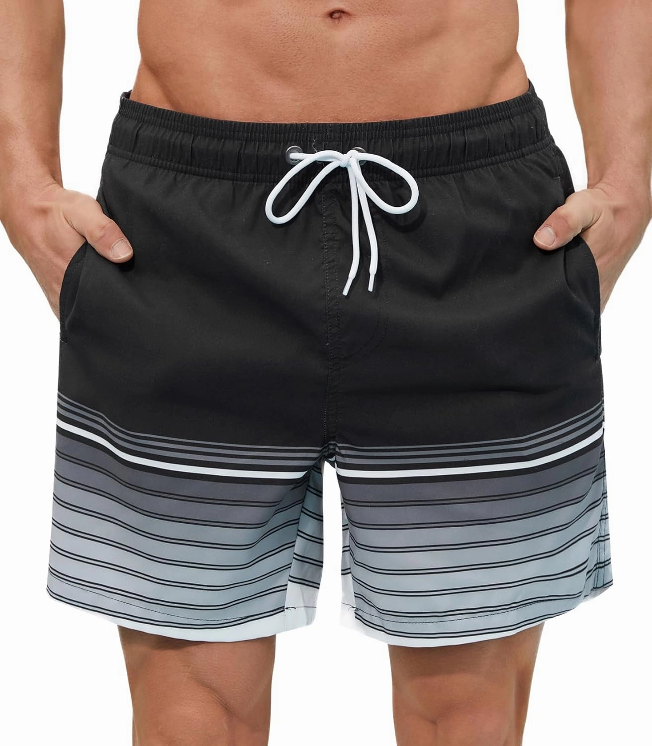 SILKWORLD Men's Swim Trunks Quick Dry Shorts with Pockets
