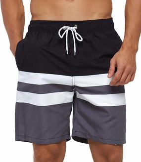 SILKWORLD Mens Swimming Shorts Quick Dry Beach Trunks Swimwear with Mesh Lining