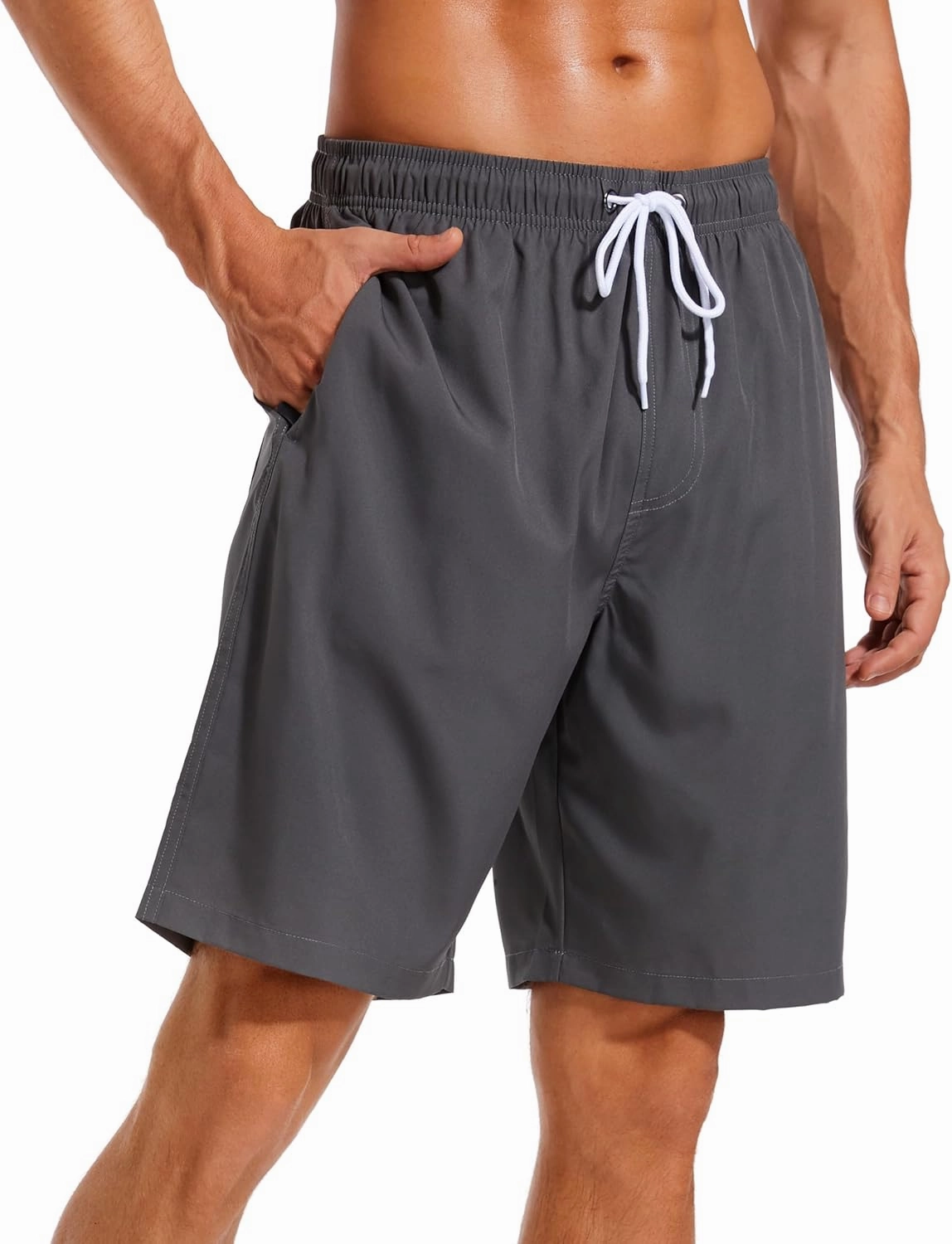 SILKWORLD Mens Swimming Shorts Quick Dry Beach Trunks Swimwear with Mesh Lining