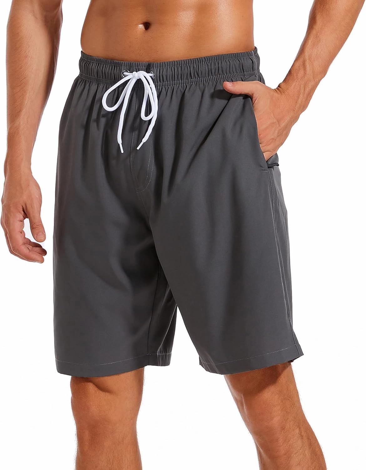 SILKWORLD Mens Swimming Shorts Quick Dry Beach Trunks Swimwear with Mesh Lining