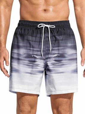 SILKWORLD Mens Swimming Trunks 5 Inch Inseam Swim Shorts Summer Bathing Suit Swimwear Beachwear with Pockets