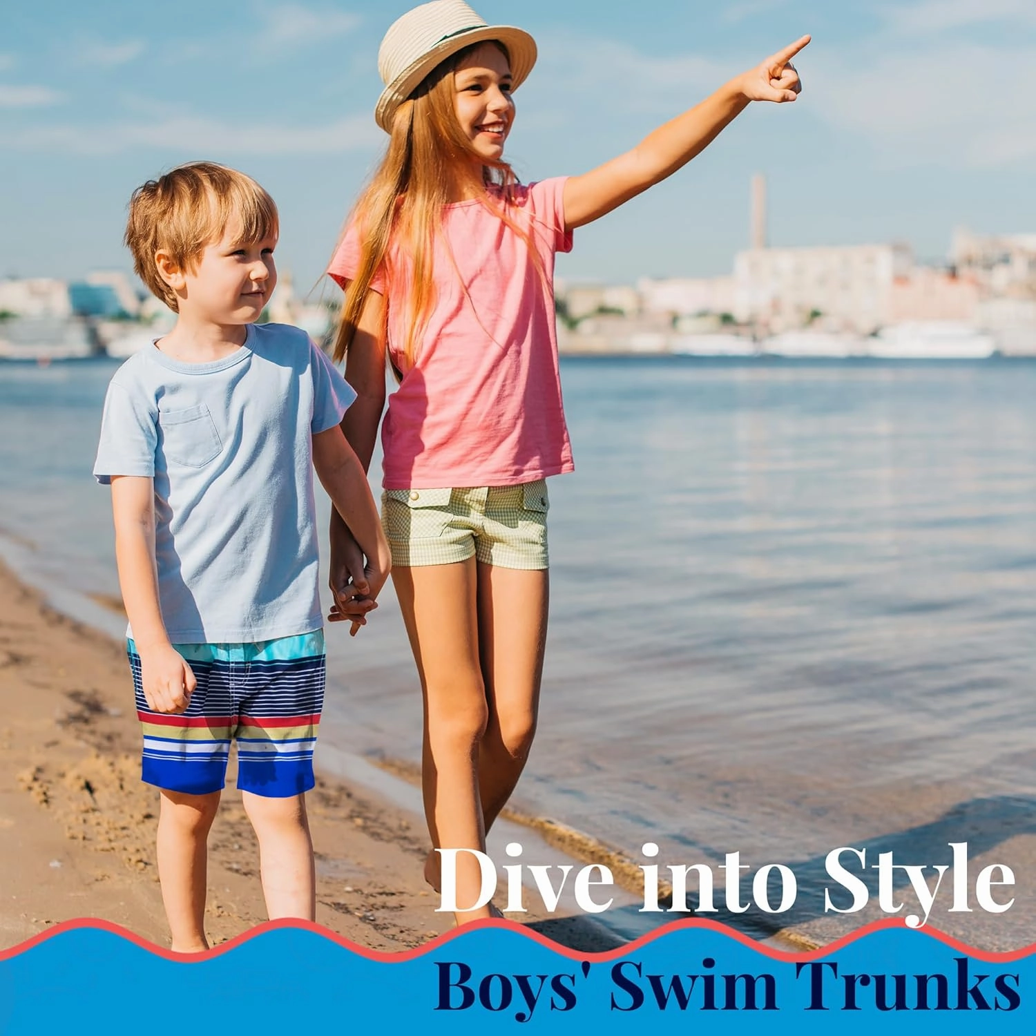 SIX ISLANDS Boys Swim Trunks - Quick-Dry, Comfortable, Ages 5/6 to 18/20 - Fun Patterns, Durable Design Boys Bathing Suit