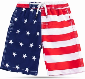SIX ISLANDS Boys Swim Trunks - Quick-Dry, Comfortable, Ages 5/6 to 18/20 - Fun Patterns, Durable Design Boys Bathing Suit