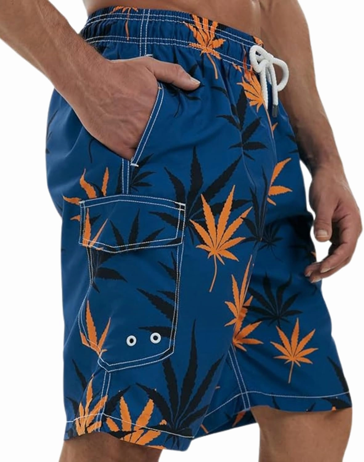 SIX ISLANDS Quick-Dry Swim Trunks - Comfortable Mens Boardshorts, 9" Inseam, Variety of Tropical & Classic Designs