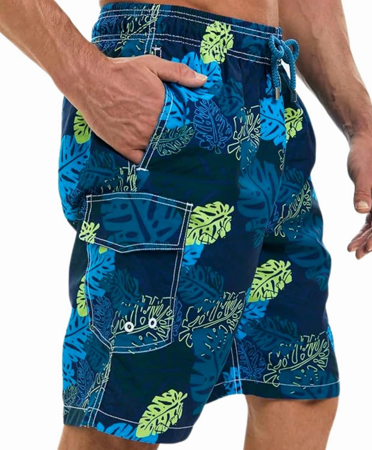 SIX ISLANDS Quick-Dry Swim Trunks - Comfortable Mens Boardshorts, 9" Inseam, Variety of Tropical & Classic Designs