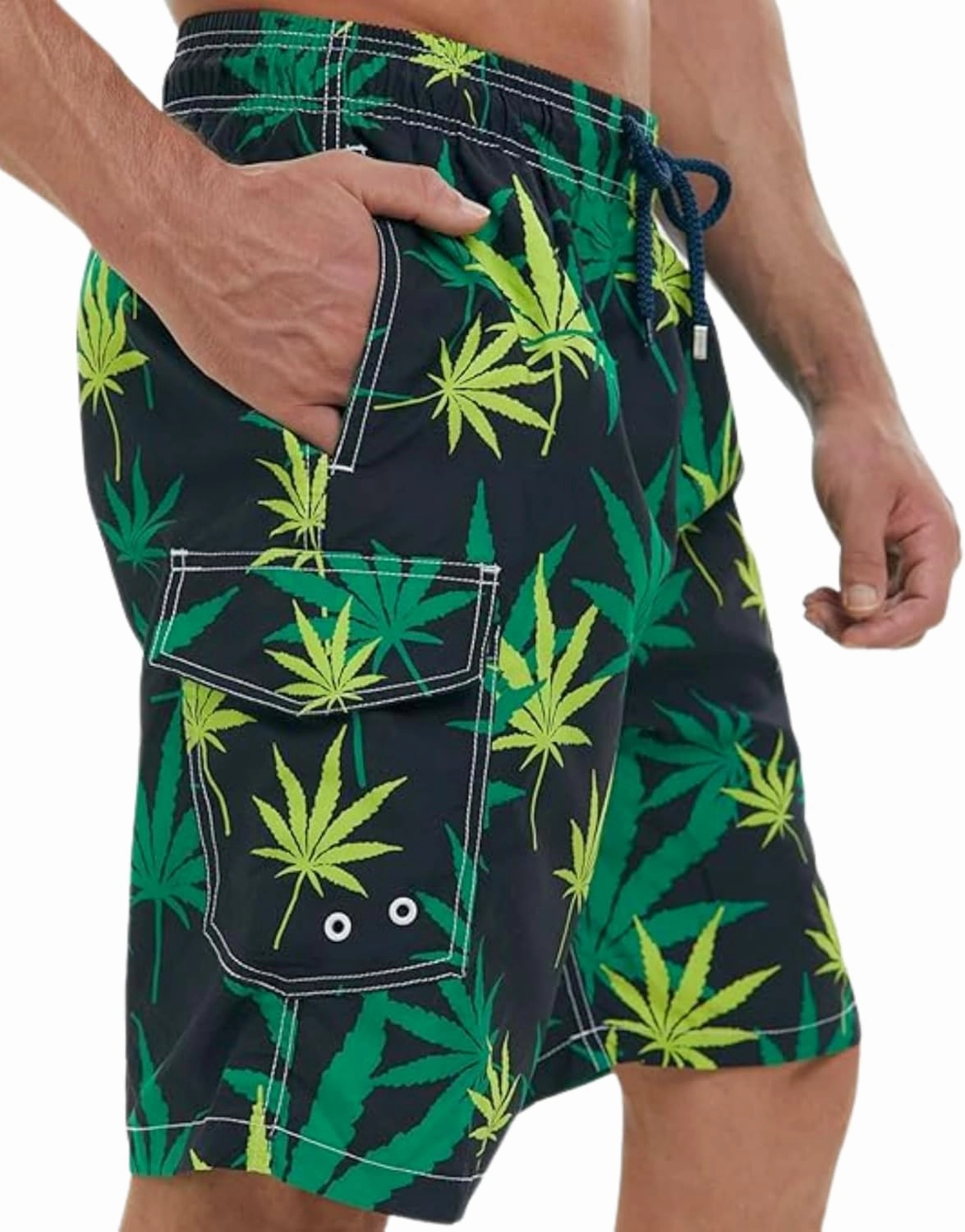 SIX ISLANDS Quick-Dry Swim Trunks - Comfortable Mens Boardshorts, 9" Inseam, Variety of Tropical & Classic Designs