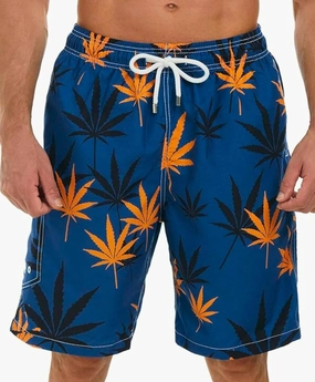 SIX ISLANDS Quick-Dry Swim Trunks - Comfortable Mens Boardshorts, 9" Inseam, Variety of Tropical & Classic Designs