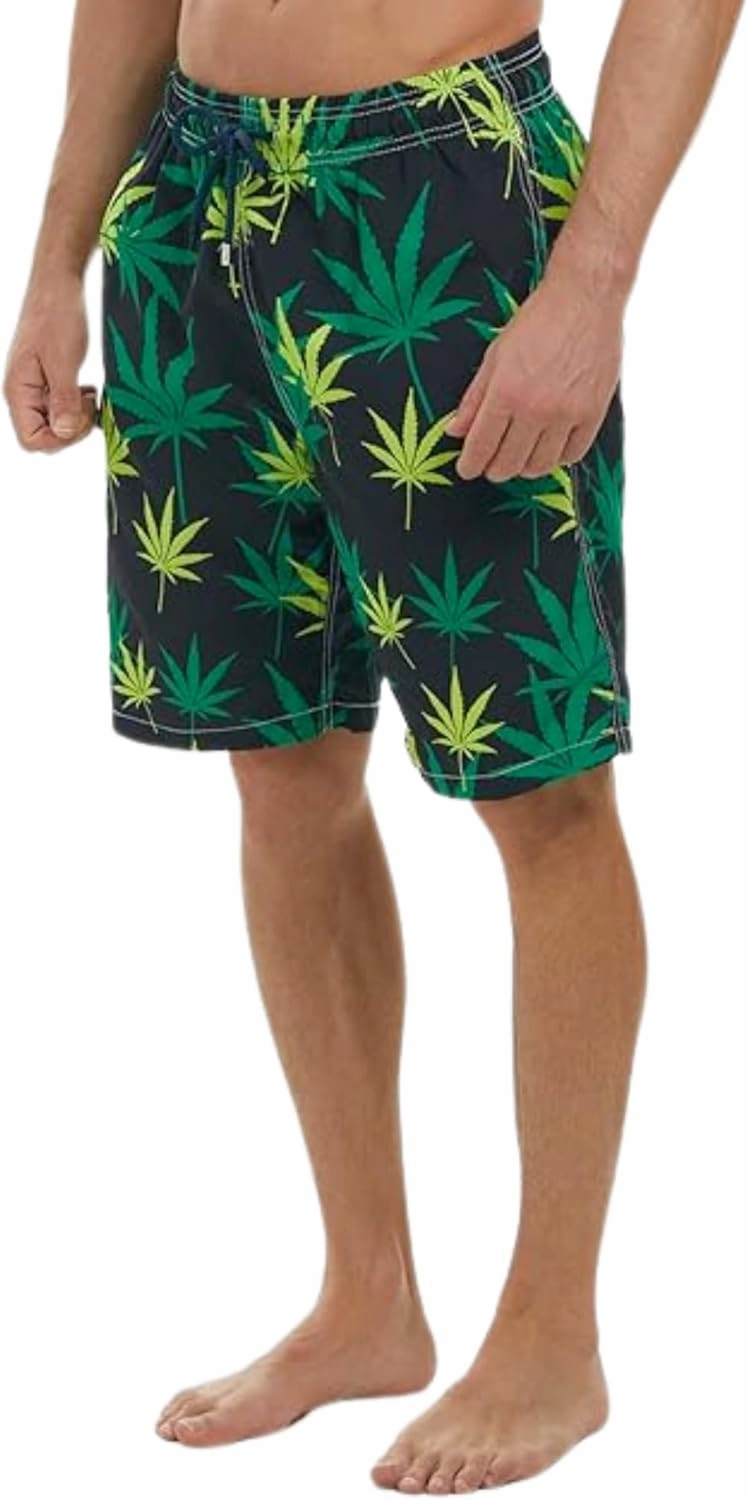 SIX ISLANDS Quick-Dry Swim Trunks - Comfortable Mens Boardshorts, 9" Inseam, Variety of Tropical & Classic Designs