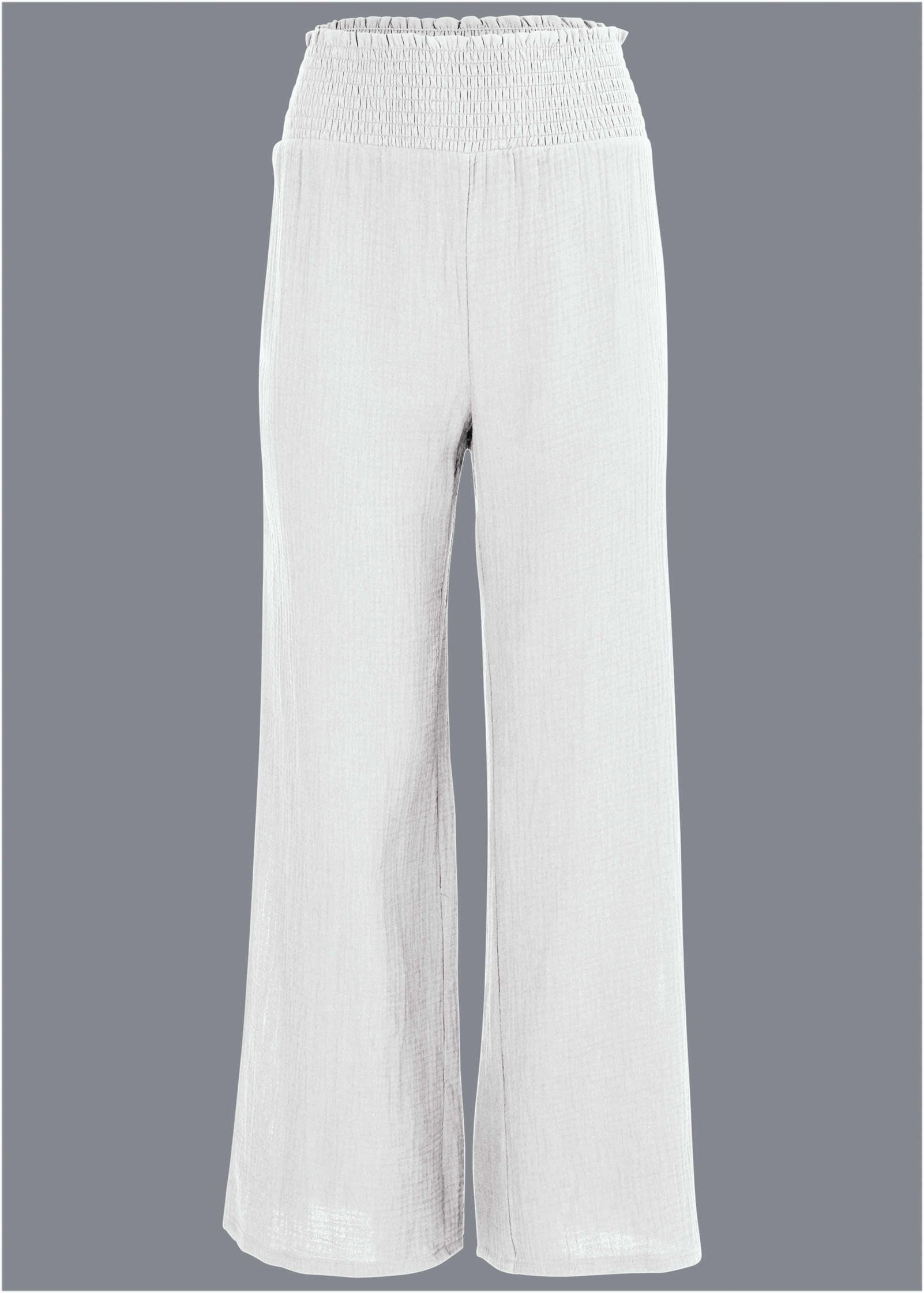 Slit Cover-Up Pants - White