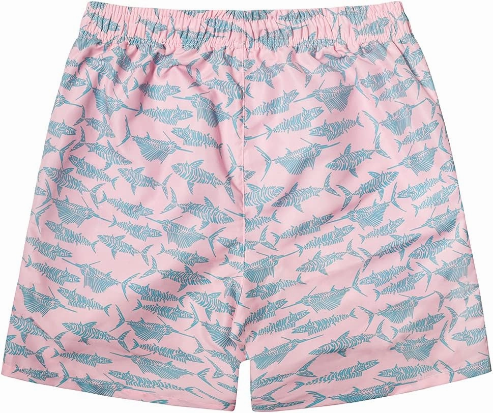 SNOW DREAMS Boys Swim Trunks Quick Dry Swim Shorts Lightweight Bathing Suits with Pocket