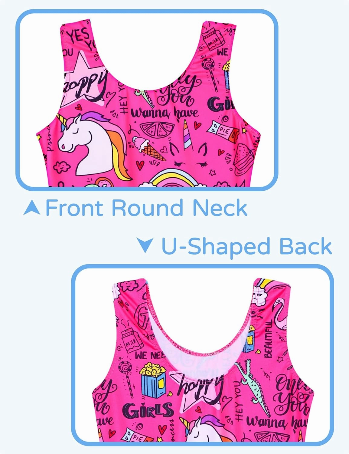 Snowheart Girls Bathing Suit Toddler Swimsuit Girl Hawaiian Floral Ruffle One-Piece Breathable Swimwear 4-10T