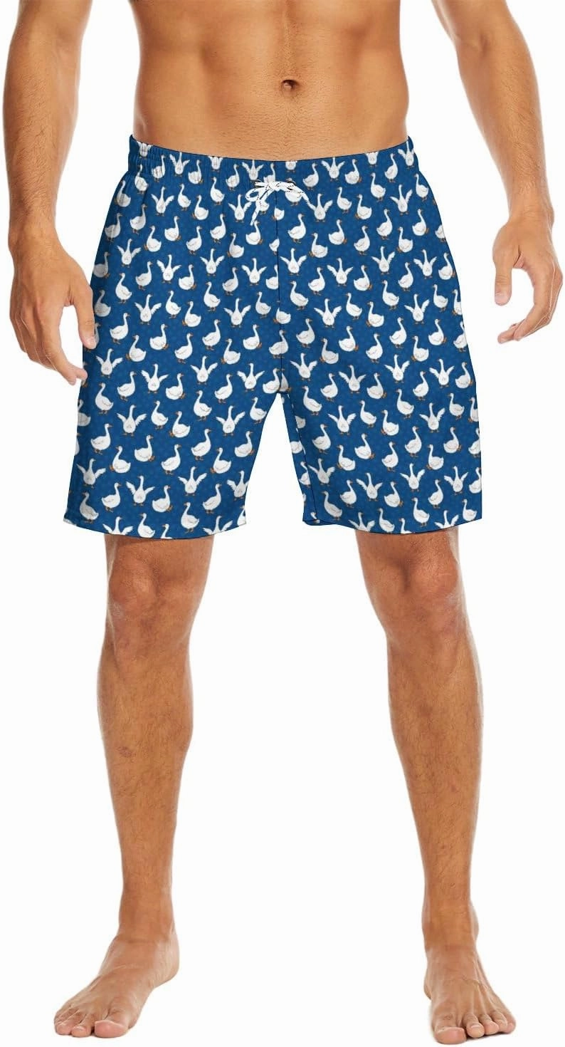 Socira Men's Swim Trunks with Compression Liner, Quick Dry Mens 2 in 1 Swimming Trunks Men Beach Bathing Suits Swimsuit