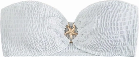 SOLY HUX Women's Bandeau Bikini Top Strapless Swimsuit O Ring Bathing Suit Tube Top