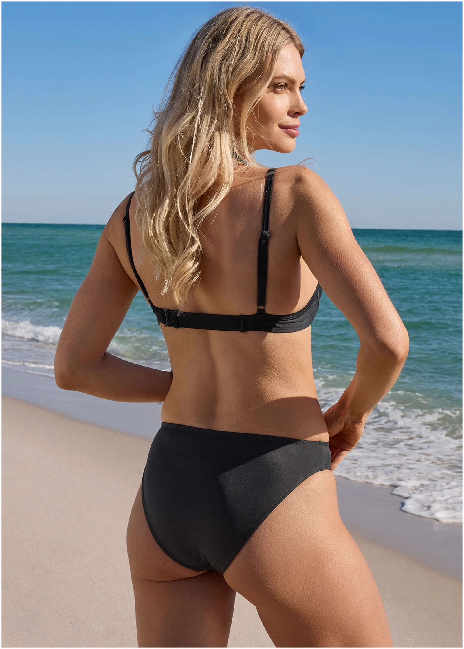 South Beach Push-Up Top - Black
