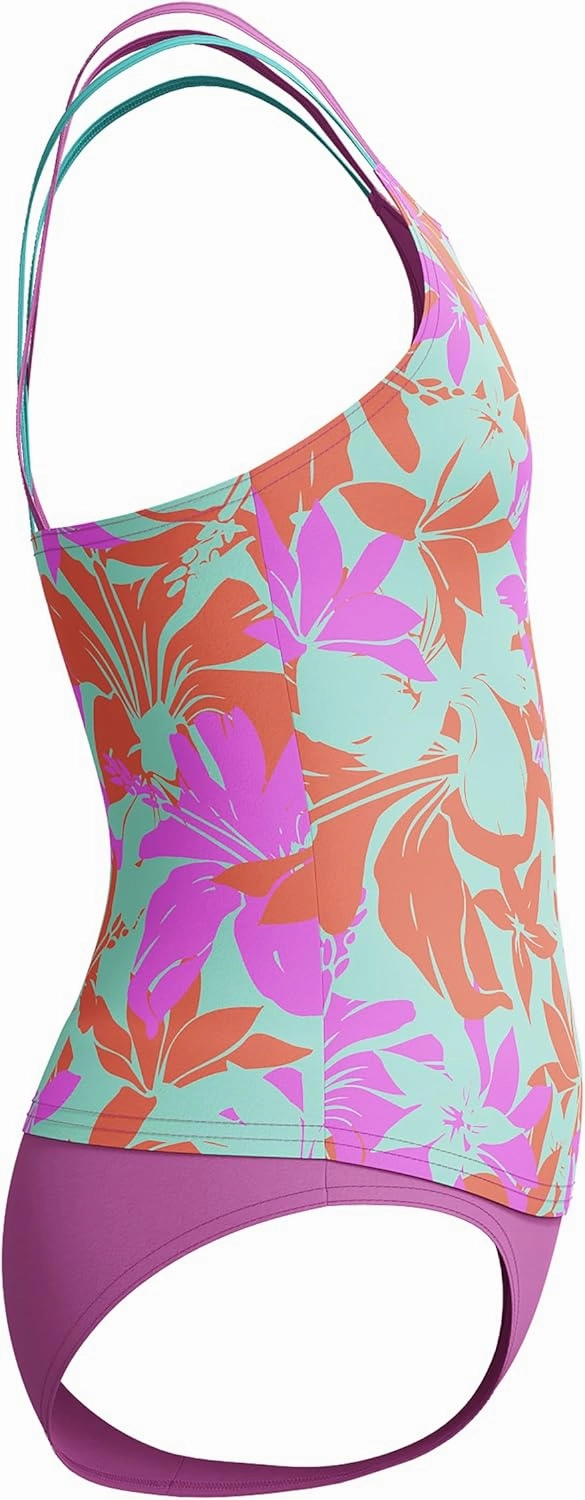 Speedo Girls' Swimsuit Two Piece Tankini Thin Strap