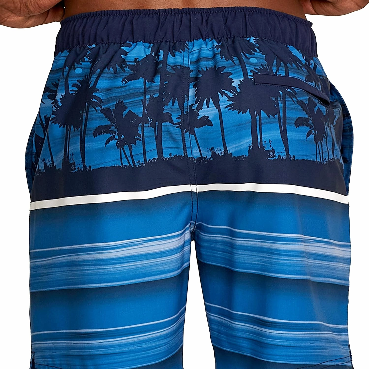 Speedo Men's Swim Trunk Knee Length Boardshort Bondi Striped