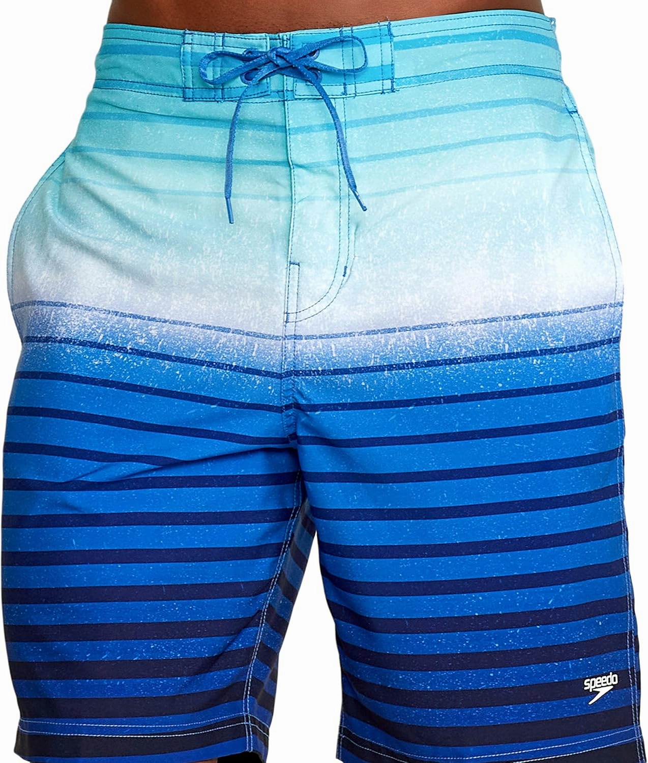 Speedo Men's Swim Trunk Knee Length Boardshort Bondi Striped
