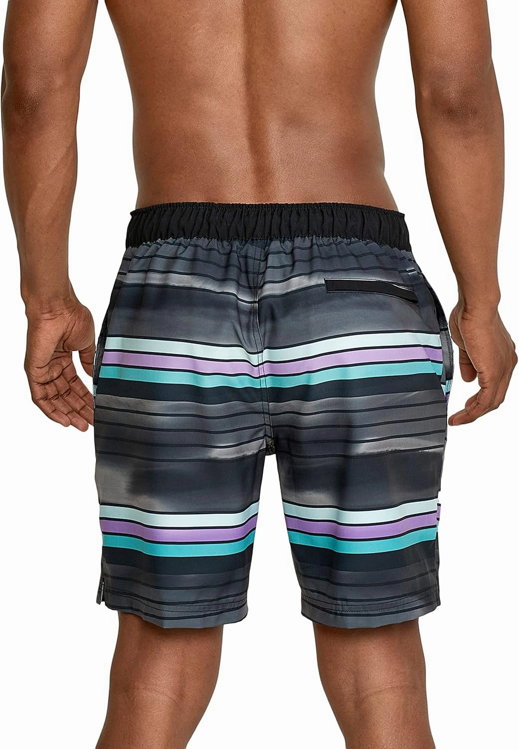 Speedo Men's Swim Trunk Knee Length Boardshort Bondi Striped