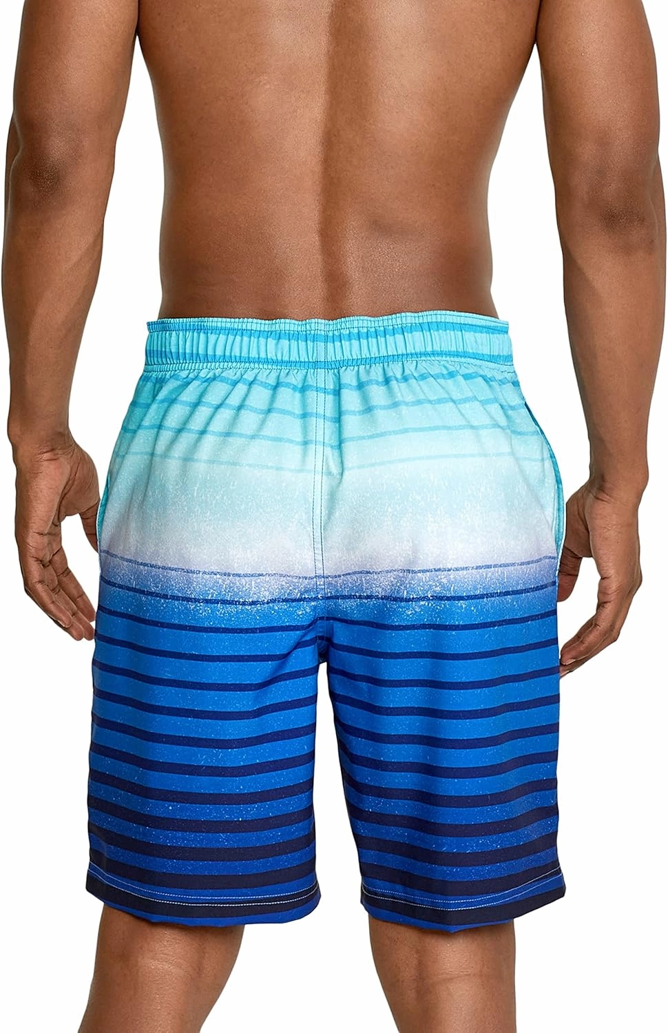 Speedo Men's Swim Trunk Knee Length Boardshort Bondi Striped