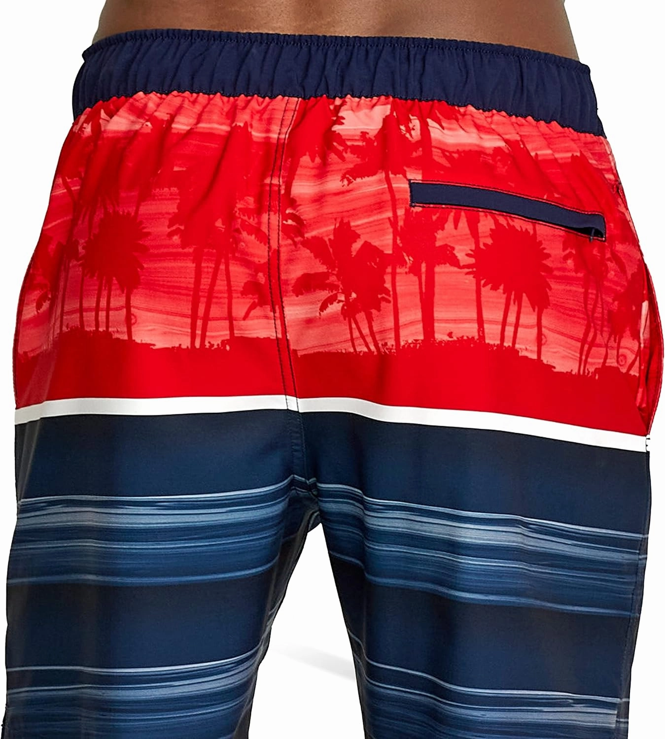 Speedo Men's Swim Trunk Knee Length Boardshort Bondi Striped