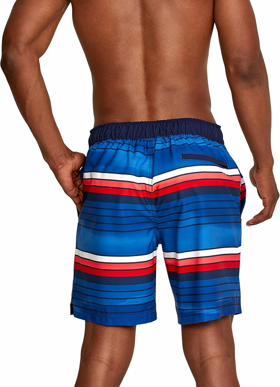 Speedo Men's Swim Trunk Knee Length Boardshort Bondi Striped
