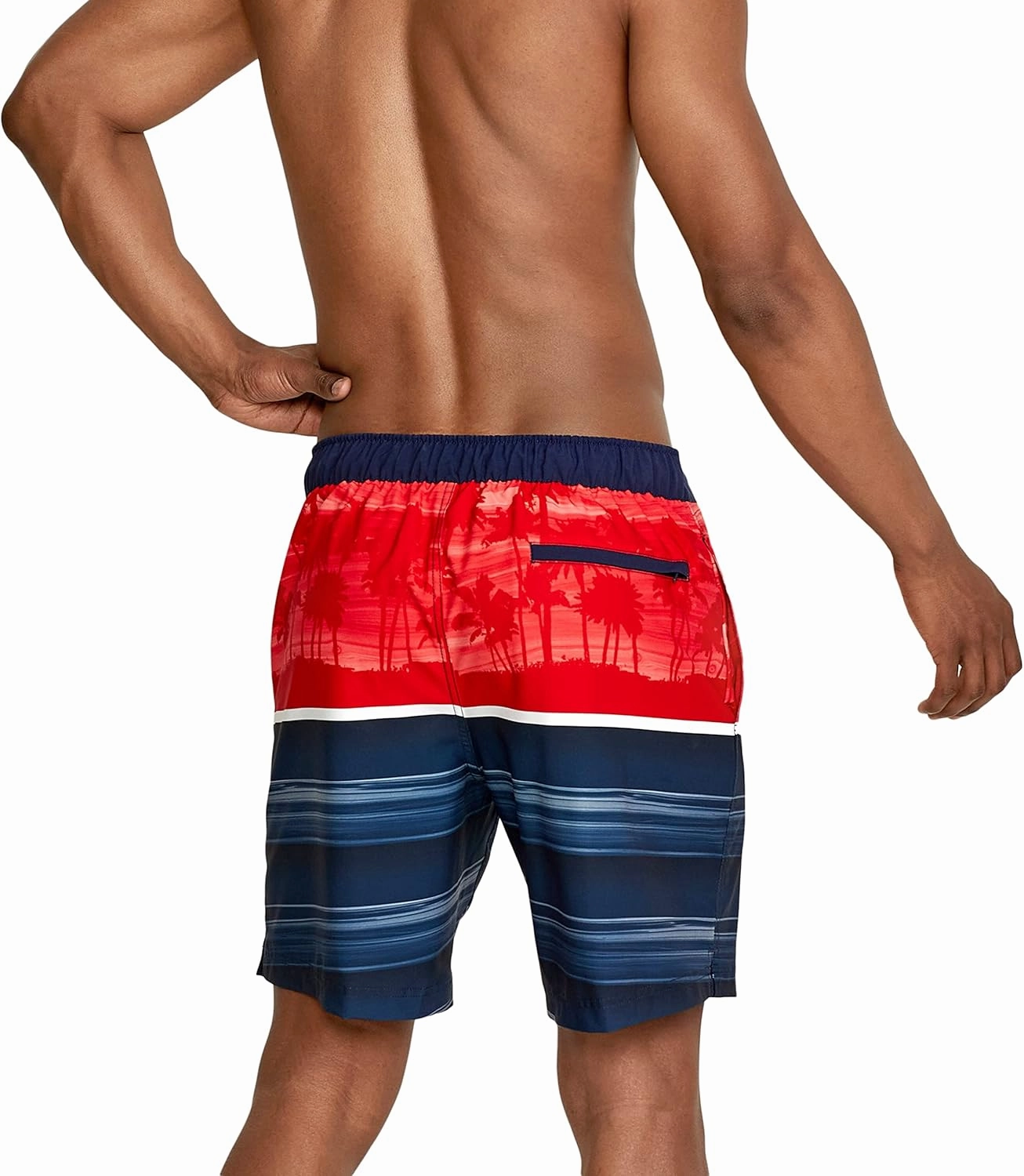 Speedo Men's Swim Trunk Knee Length Boardshort Bondi Striped