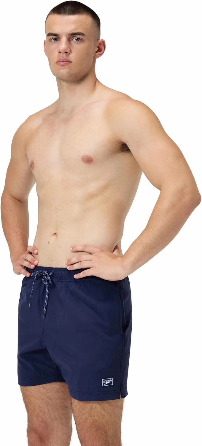 Speedo Men's Swim Trunk Mid Length Essentials Solid