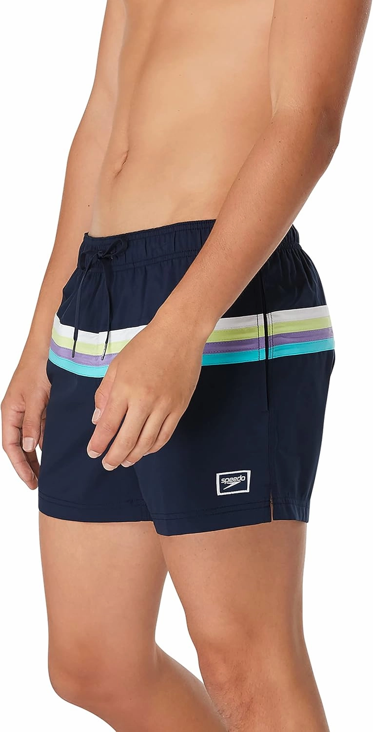 Speedo Men's Swim Trunk Short Length Redondo Striped