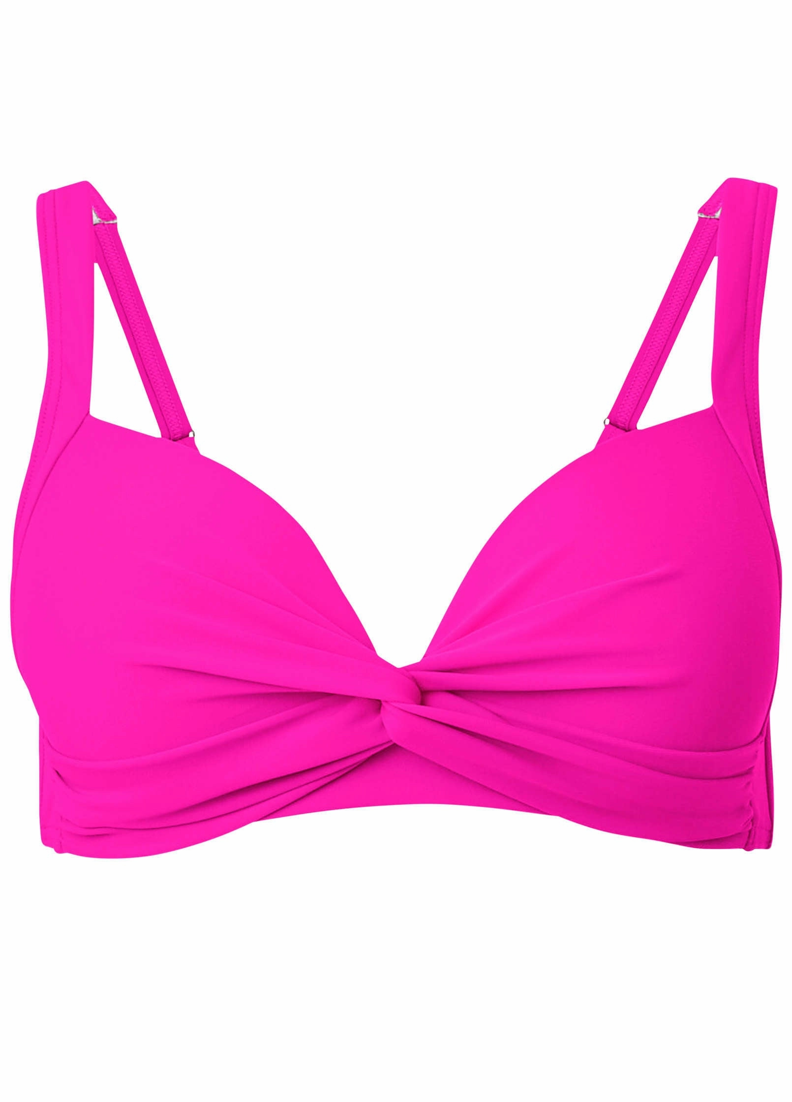 St Lucia Twist Front Top - Electric Pink