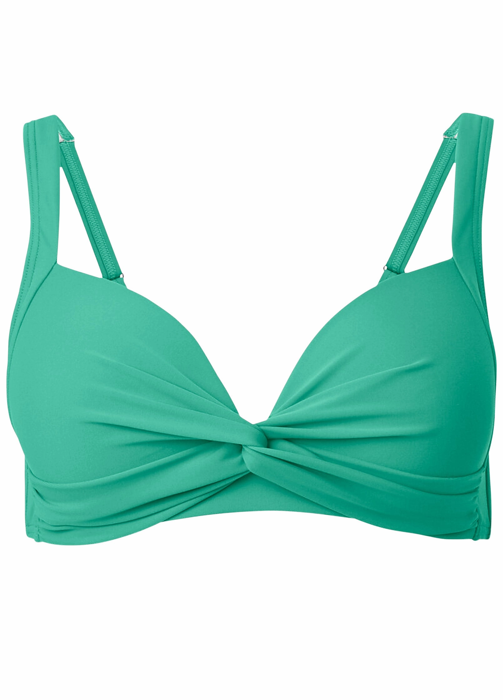St Lucia Twist Front Top - Green